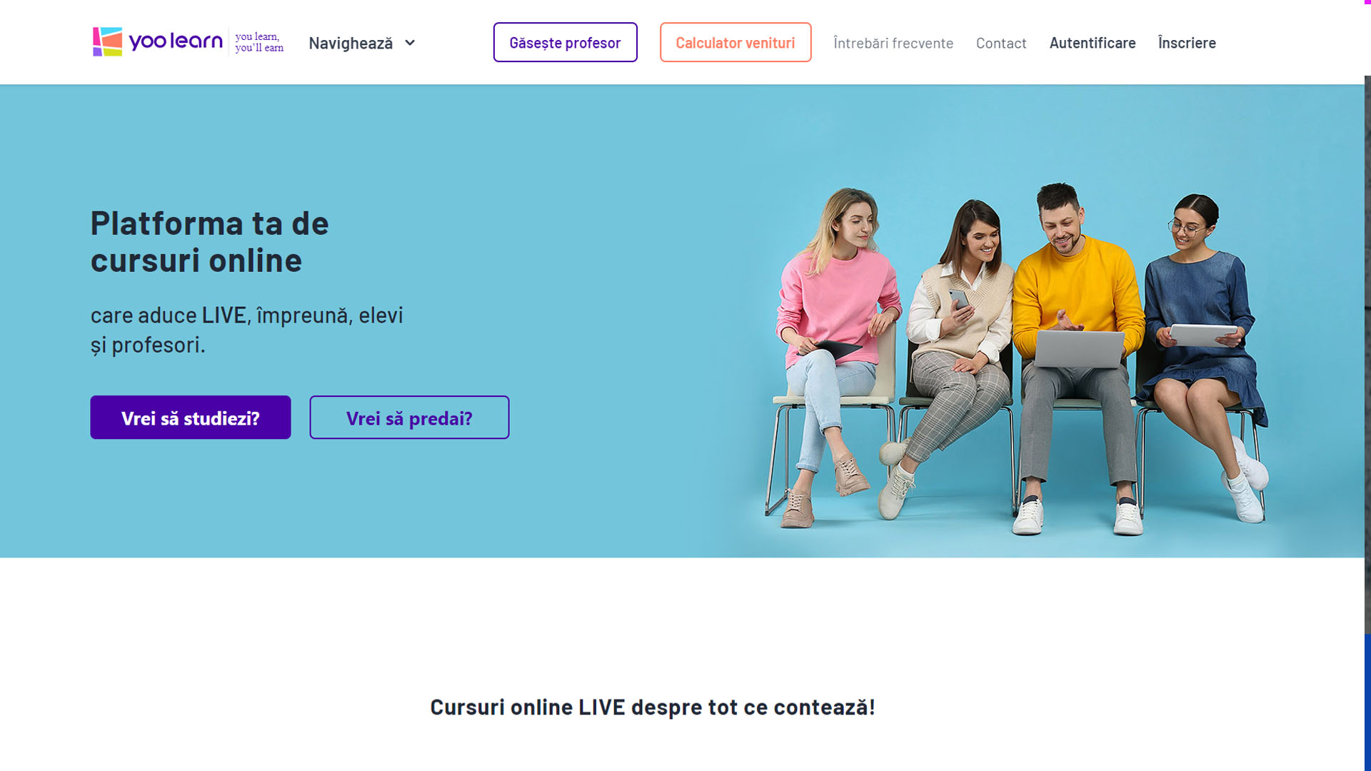 YooLearn Platforma Educationala Live Online